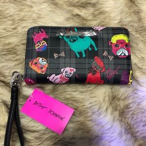 Betsey Johnson Dogs in Glasses Wallet